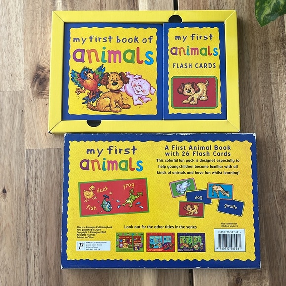Cards & Book Set: My first book of Animals + 26 My First Animals Flash Cโฆ - Picture 4 of 12